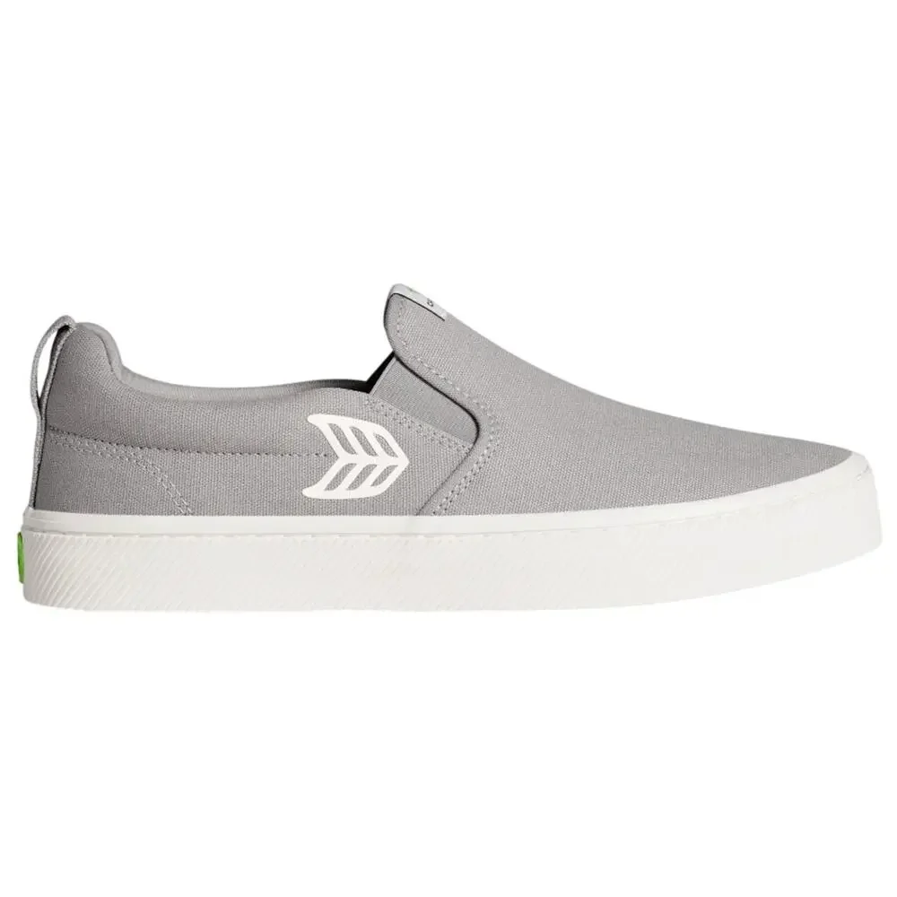 Cariuma Slip-On Canvas Skateboarding Sneaker Men's 8.5 Women's 10 Light Grey NIB